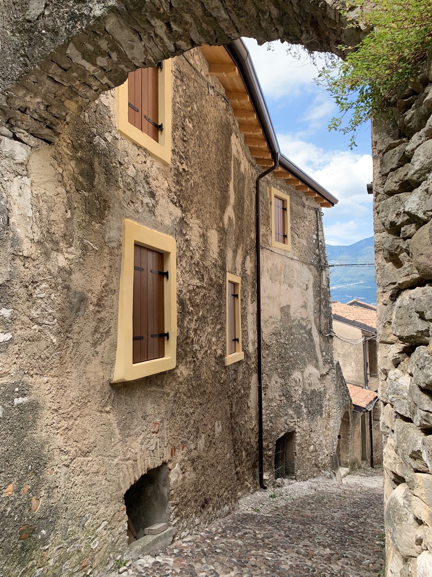 UNser Fereinhaus am Gardasee von oben